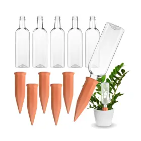 Jne-ziliny-2044 Ziliny 6 Sets Plant Watering Devices Pcs Self Spikes 25 O... Fast Ship