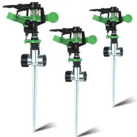 Zisongyuan 619197811216 3 Pack 1/2 Inch Lawn Impact Sprinklers For Yard Adjustable Pulsating Sprinkler