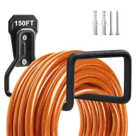 B0cy2yjf28 Zitalupy Heavy Duty Metal Garden Hose Holder Wall Mount Reel - Rustproof Storage Hanger