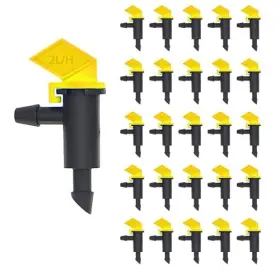 Zttcdi 3872716972233 50 Pcs 1/2 Gph Yellow Flag Drip Emitter Adjustable Water Irrigation Zttcdi 3872716972233 50 Pcs 1/2 Gph Yellow Flag Drip Emitter Adjustable Water Irrigation