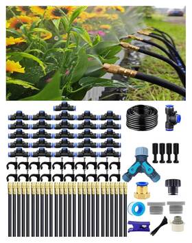 Zyczgxl 716125789484 Drip Irrigation System - 360 Adjustable Micro Spray Sprinkler Kit For Garden