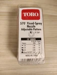 Toro 570 Fixed Spray Nozzle Model# 53626 Adjustable Pattern 15 Series 0-330 New. Price: $6.95.