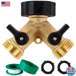 Biswing Garden Hose Splitter 2 Way Heavy Duty Brass Connector Tap New. Price: $16.38.