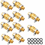 Unwaver Solid Brass Garden Hose Repair With Clamps 3/4" 5/8" Connector 10 Set New. Price: $62.63.