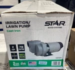 Star Water Systems Lawn Sprinkler Pump- 4500 Gph, Hp, Model# HSP20P1 New. Price: $455.00.