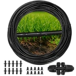 Mixc 1/4" Irrigation Dripline (100 100FT 1/4'' Tubing, Black New. Price: $43.99.