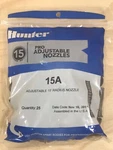 Hunter 15A Pro Adjustable Nozzles Radius 25 Pack New Sealed Bag Nos. Price: $24.95.