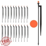 La Farah 360 Sprinkler Heads 20PK Micro Nozzles 1/4" Tubing Drip Garden New. Price: $39.99.