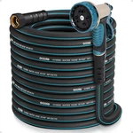 Eooio Garden Hose 100 Ft 5/8 Nozzle Water Heavy Duty Flexible New. Price: $85.16.