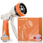 Hosun Garden Hose Nozzle Sprayer Heavy Duty, 100% Metal Water With 8 New. Price: $43.09.