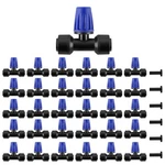 30PCS Push-to-fit Drip Irrigation Spray Emitters For 1/4" Tubing,three-way Ad... New. Price: $21.59.