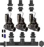 Rain Bird Action Machining 3 Zone Manifold Valve Kit - 100DVF With Flow Control New. Price: $143.85.