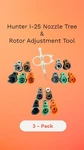 3 Pack Hunter I-25 Standard Nozzle Tree Set 460010SP & Rotor Adjustment Tool New. Price: $24.07.