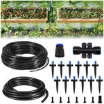 Hiraliy 50FT Quick Connect Garden Watering System With Adjustable Vortex Drip... New. Price: $49.70.