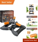 Joeys Rotating Garden Sprinkler - Adjustable Expandable Lawn Care Solution New. Price: $50.99.