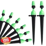 Ttiodri Drip Irrigation Emitters 1/4" Tubing Adjustable Flow Sprayer 25 Pack New. Price: $20.00.