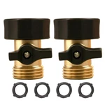Liulo Tool Pack Garden Hose Shut-off Valve, 3/4 Inch 2, Brass, Black New. Price: $11.94.