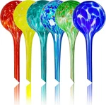 Plant Watering Globes Set Of 6 - Small Glass Self Bulbs Up 5 Days New. Price: $33.34.