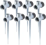 Hourleey 8 Pack 1/2 Inch Zinc Alloy Lawn Sprinkler Spike Base, Water Black New. Price: $31.24.