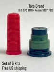 Toro Ft 570 Mpr+ Nozzle 180 Pcd Model 53860 Pressure Compensating Set Of New. Price: $18.00.