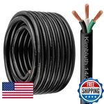 Kimbluth 14 Gauge 3 Conductor Wire Sjtw Outdoor Extension Power Cable 100FT New. Price: $139.63.