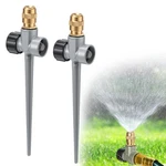 2 Pack Metal Lawn For Yard - 360 Coverage Water Sprinklers, Adjusta New. Price: $29.34.
