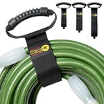 Wrap-it Storage 3PK Black Easy-carry Hook Loop Straps For Hose, Cord Cable New. Price: $30.93.