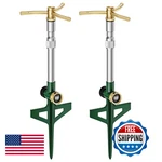 Fanhao 2 Pack Metal Lawn Sprinklers Adjustable Telescoping Base 3-ARM Water New. Price: $77.48.