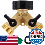 Biswing Garden Hose Splitter 2 Way Heavy Duty Brass Connector Tap New. Price: $21.47.