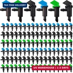Ronyoung 102PCS Emitter, 3 Colors Garden Flag Irrigation Drippers In Size New. Price: $17.48.