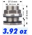 Rainpal SSBF020 Stainless Steel Bulkhead Fitting(female 1/2" Npt 3/4" Nh New. Price: $10.95.