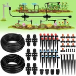 Drip Irrigation System, 40FT 1/2" Mainline & 100FT 1/4" Tubing, With Adjustab... New. Price: $55.99.
