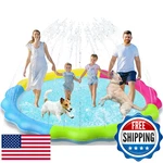 Kids Dog Splash Pad Sprinkler Jasonwell Non-slip Pool Summer Fun New. Price: $61.33.