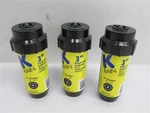 Rain 3" Pop-up Spray Head Sprinkler With An Adjustable Nozzle (3 Pack) Open. Price: $15.00.