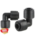 Kalolary 30 Pcs 1/4" Drip Irrigation Elbow Connectors, Barbed Fittings New. Price: $31.99.