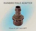 10 Pack Rain Bird Male Adapter Fitting 17MM Barb X 3/4 Inch Mpt Drip Irrigation New. Price: $18.27.