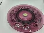 Lg Wright Moon & Star Amethyst Purple Glass 8 Plate Dessert Vintage #201 Used. Price: $45.00.