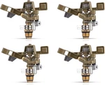 4 Pack Brass Impact Sprinkler Heads 1/2" Adjustable 360 Garden Irrigation New. Price: $44.99.