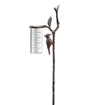 Woodpecker Rain Watcher Gauge Garden Stake Large Wide Mouth Glass Spi Home 34144 New. Price: $99.00.