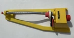 Vtg Nelson Lawn Oscillating Water Sprinkler Yellow/red Adjustable Spray Head Used. Price: $30.99.