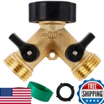 Biswing Garden Hose Splitter 2 Way Heavy Duty Brass Connector Tap New. Price: $16.36.
