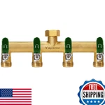 Yayamz 4-WAY 3/4" Brass Garden Hose Splitter, Rust & Freeze Resistant Manifold New. Price: $76.12.