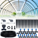 59FT Mist Drip Irrigation System, Automatic Garden Watering With Adjus... New. Price: $42.47.