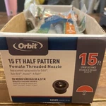 X6 Orbit 53525 Spray Nozzle Female, 15FT Case Of Brand New Unopened. Price: $25.00.