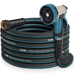 Eooio 25FT Garden Hose, 10 Function Spray Nozzle, Hybrid Kink-less New. Price: $46.99.