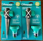 The Gilmour Adjustable Spot With Metal Base Nip Set Of 2 Sprinklers New. Price: $18.50.