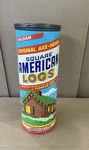 Vintage Halsam American Logs No 815 Axe Hewn Wood Set W/original Tube 120+ Piece Used. Price: $55.00.