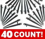 40 Orbit Drip Emitter 360 Fan Stake Micro-bubbler Water Flow Adjustable 1/4" New. Price: $29.99.