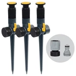3 Pack Spike Sprinklers Multiadjustable Flow Through Base Quick Connect Bundle New. Price: $30.99.