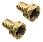Gridtech Brass Garden Hose Adapter Swivel Fitting, 3/4 Barb And Ght Fem... New. Price: $14.74.